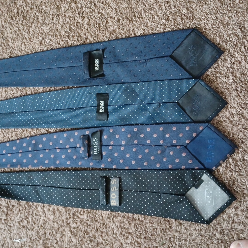 4 Hugo Boss ties
